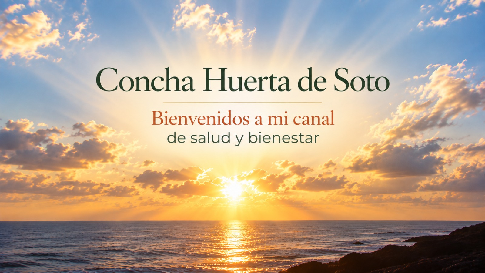 Concha Huerta de Soto: Bienvenidos a mi canal de salud y bienestar